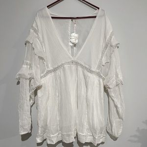 Free People White Romper - brand new with tags